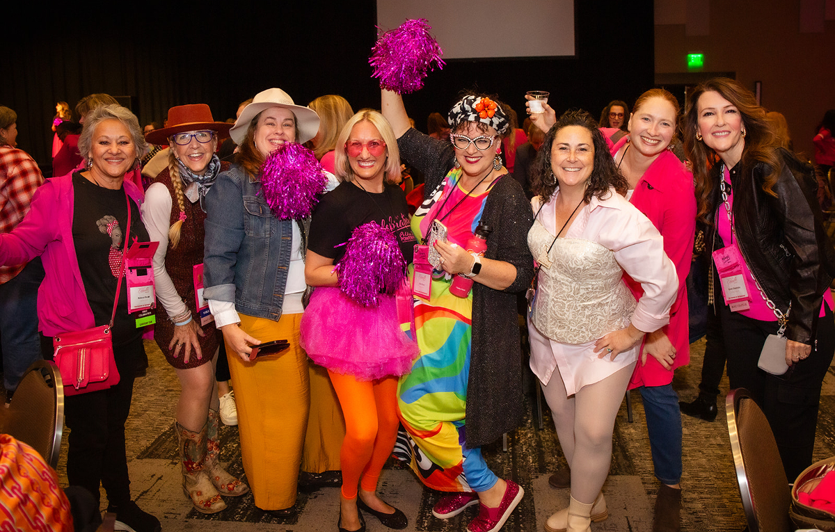 Photo of members at the annual Polka Dot Powerhouse Celebration.