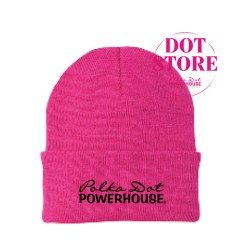 Polka Dot Beanie - Hot Pink Polka Dot Beanie - Hot Pink