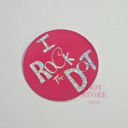 I Rock the Dot Sticker (Sparkle)