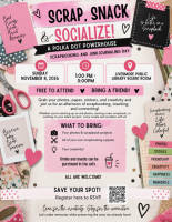 Pleasanton Chapter In-Person Scrapbook Social November 8th in Livermore