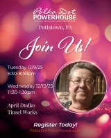 POTTSTOWN – In-Person Dinner Meeting – Tuesday, December 9, 2025 – 6:30 pm EST – Holiday Party and April Dudko - The origins of early Christmas ornaments!