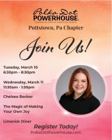 POTTSTOWN – Dinner Meeting - Tuesday March 10, 2026 - 6:30 PM ~ Chelsea Becker 