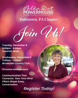 POTTSTOWN – Lunch Meeting - Wednesday December 9, 2026 - 11:30 am ~ Christine Rothdeutsch 