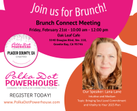 Placer County, CA Brunch Connect Meeting In Person Feb 21st (10am-12pm PDT)