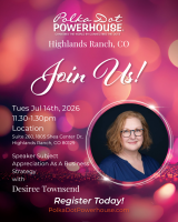 Highlands Ranch Tues Jul 14th 2026 | In Person Connect | 11.30am -1.30pm MST | Bring a lunch