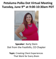 Petaluma Polka Dot Powerhouse Virtual Connect 9am PST featuring Karly Stein