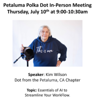 July 2025 Petaluma Morning Mastermind featuring speaker Kim Wilson