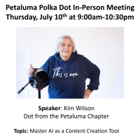 July 2025 Petaluma Morning Mastermind featuring speaker Kim Wilson