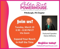 Tuesday, 3/19/24 Pittsburgh Virtual Connection Mtg 630p-830p EST