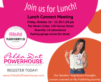 Placer County, CA Lunch Connect Meeting In Person October 16th (3rd Friday 11:30-1:30 PST)