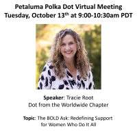 Petaluma Polka Dot Powerhouse Virtual Connect at 9am Featuring Tracie Root