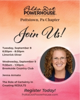 POTTSTOWN – Dinner Meeting - Tuesday September 8, 2026 - 6:30 PM ~ Jenna Armato